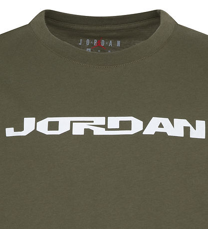 Jordan T-shirt - Medium+ Olive w. Print