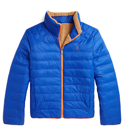 Polo Ralph Lauren Puffer Jacket w. Fleece - Reversible - Brown/B