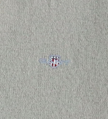 GANT Blússa - Prjónað - Ull - Shield - Warm Grey