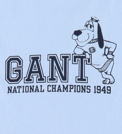 GANT T-shirt - Dog Print - Fresh Blue