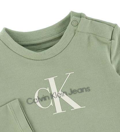 Calvin Klein Blússa - Monogram - Misty Vale