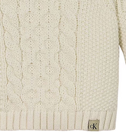 Calvin Klein Bluse - Strick - Zopfmuster - Turteltaube