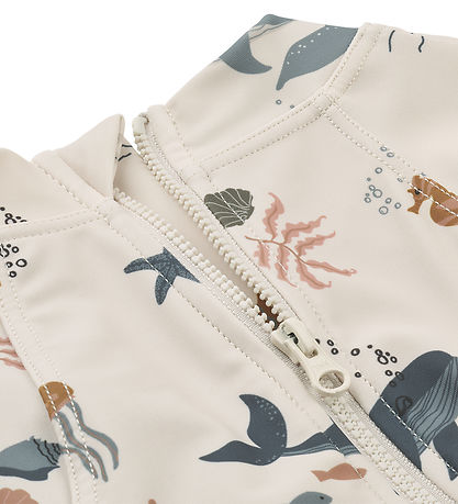 Liewood Swimsuit - Maxime Baby - UV40+ - Sea Creature/Sandy