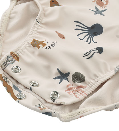 Liewood Swimsuit - Maxime Baby - UV40+ - Sea Creature/Sandy