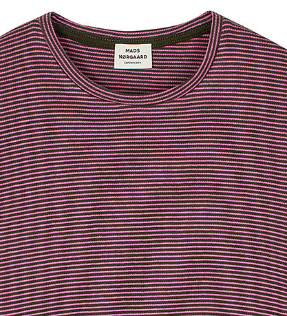 Mads Nørgaard Bluse - Rib - Talino - Rosinen/Carmine Rose