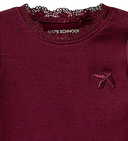 Sofie Schnoor Bodysuit L/æ - Rib - Dictesb - Burgundy