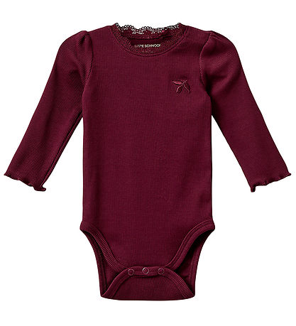 Sofie Schnoor Bodysuit L/æ - Rib - Dictesb - Burgundy