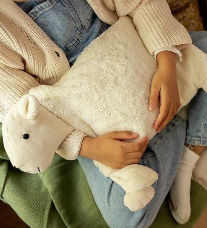 Senger Naturwelt Heating pad - Stone Pine Bear - 45x30 cm - Whit