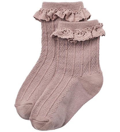 Wheat Socken - 2er-Pack - Wolle - Spitzenstrumpf - Nora - Shadow