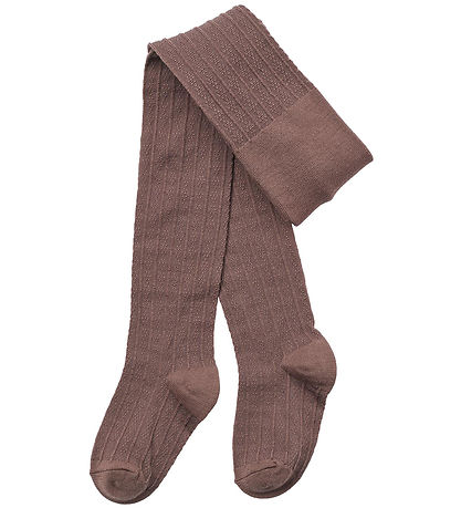 Wheat Tights - 2-Pack - Wool - Lace - Karl - Shadow Brown