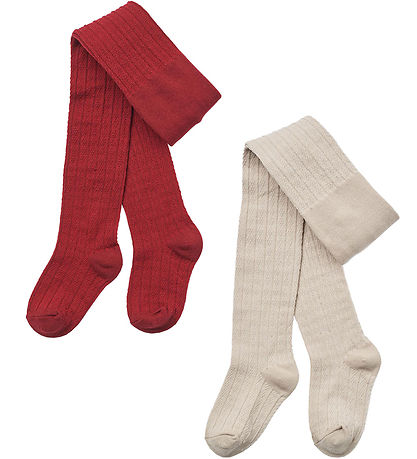 Wheat Strumpfhosen - 2er-Pack - Wolle - Spitze - Karl - Cherry R