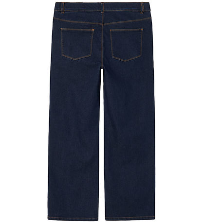LMTD Farkut - NlfTulrichia Wide Leg - Dark Blue Denim