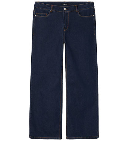 LMTD Farkut - NlfTulrichia Wide Leg - Dark Blue Denim