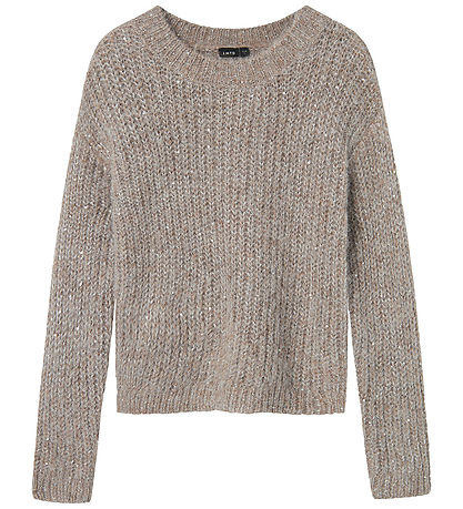 LMTD Blouse - Knitted - NlfNuluis - Peyote/WITH SEQUINS