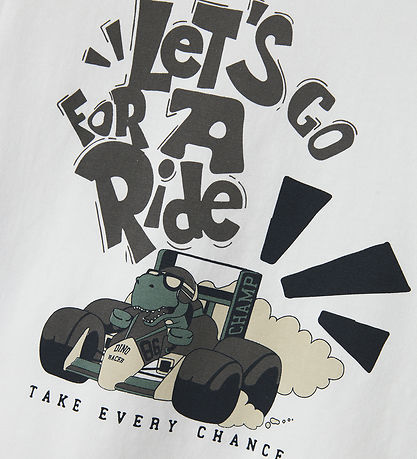 Name It Tröja - NmmVux - Bright White/Lets Go Foder A Ride