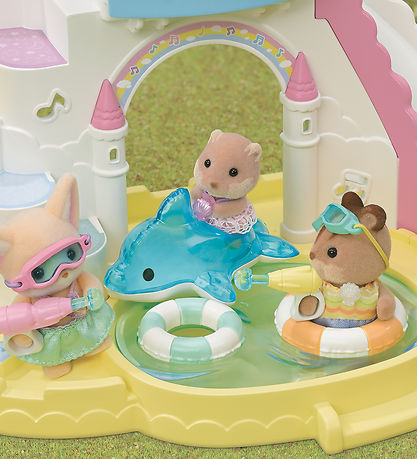 Sylvanian Families - Leikskólavinir - Uppblásin sundlaug Trio - 