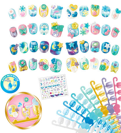 Aquabeads Perlenset - Nagelstudio - Stars & Unicorns Nail Refill
