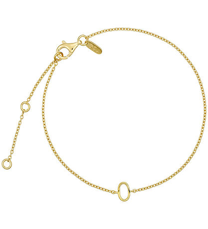 Design Letters Armband - O - 18K gullhúðað