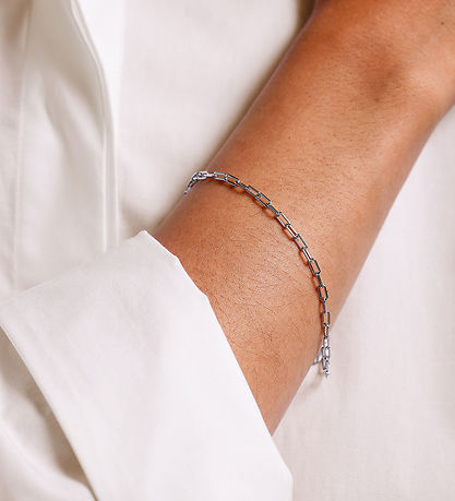 Design Letters Bracelet - Chunky Square - Small - Silver