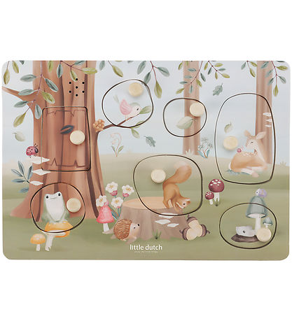 Little Dutch Puzzlespiel m. Klang - Holz - 7 Teile - Forest Frie
