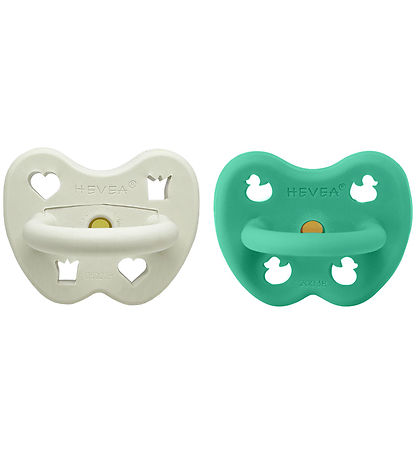 Hevea Schnuller - 3-36 Mt. - 2er-Pack - Naturgummi - Nord Light