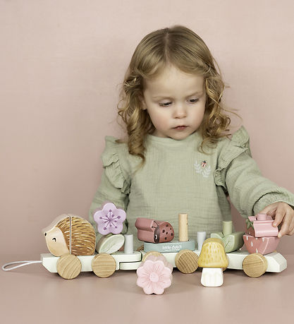 Little Dutch Stack train - Wood - 15 Parts - Fairy Garden