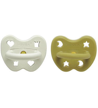 Hevea Schnuller - 3-36 Mt. - 2er-Pack - Naturgummi - Archipel Co