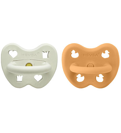 Hevea Schnuller - 3-36 Mt. - 2er-Pack - Naturgummi - Gefroren Su