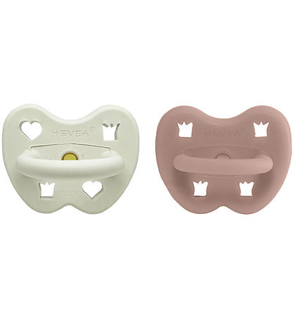 Hevea Schnuller - 3-36 Mt. - 2er-Pack - Naturgummi - Kaminwärmer
