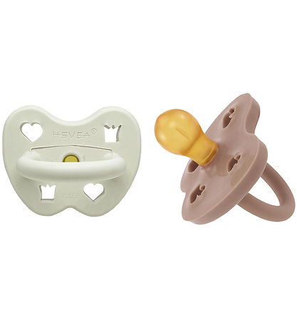 Hevea Schnuller - 3-36 Mt. - 2er-Pack - Naturgummi - Kaminwärmer