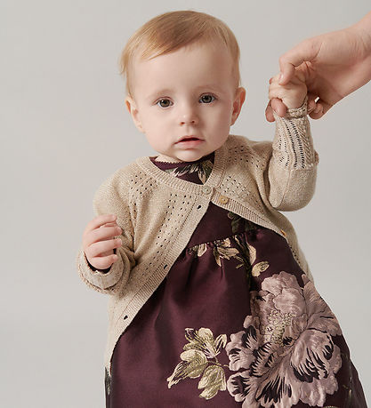 MarMar Cardigan - Knitted - Tillie - Gold w. Glitter