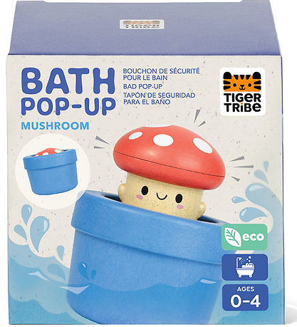 Tiger Tribe Bath Toy - Pop-Up - Bioplastic - Mushroom