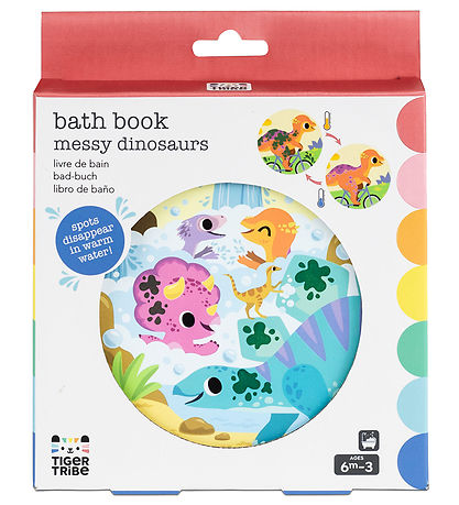 Tiger Tribe Bath Book - Messy Dinosaurs