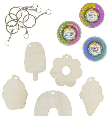 Tiger Tribe Creation Set - Glitter Goo Bag Charms - Glitter Pop