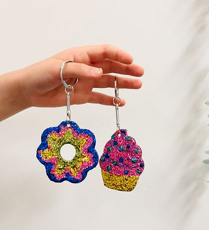 Tiger Tribe Creation Set - Glitter Goo Bag Charms - Glitter Pop