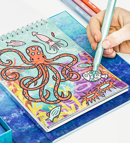 Tiger Tribe Colouring Set - Shimmer Coloring Set - Sea Life