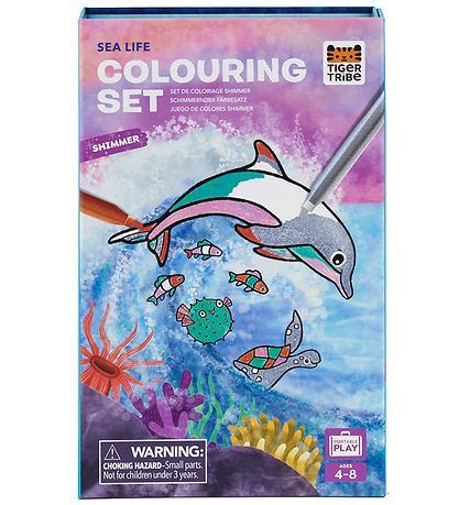 Tiger Tribe Colouring Set - Shimmer Coloring Set - Sea Life