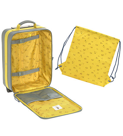 Lässig Cardboard Suitcase - Adventure Bus - Green