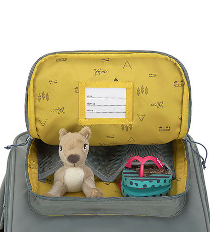 Lässig Cardboard Suitcase - Adventure Bus - Green