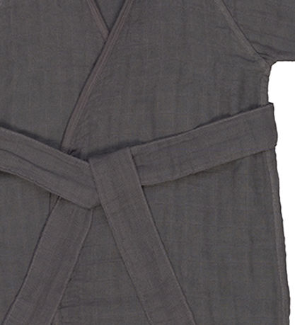Lässig Bathrobe - Muslin - 2-3 years - Anthracite grey