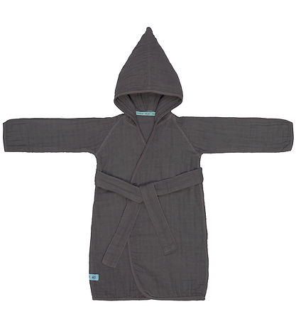 Lässig Bathrobe - Muslin - 2-3 years - Anthracite grey