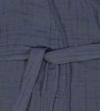 Lässig Bathrobe - Muslin - 2-3 years - Blue