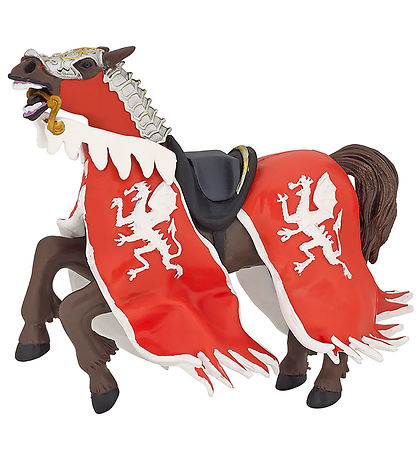Papo Red Dragon The King's Horse - H: 12.5 cm