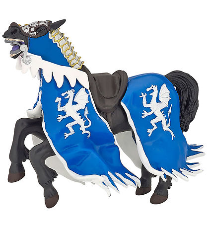 Papo Blue Dragon The King's Horse - H: 12.3 cm