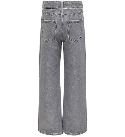 Kids Only Trousers - KogCobain - Light Grey Denim/Silver