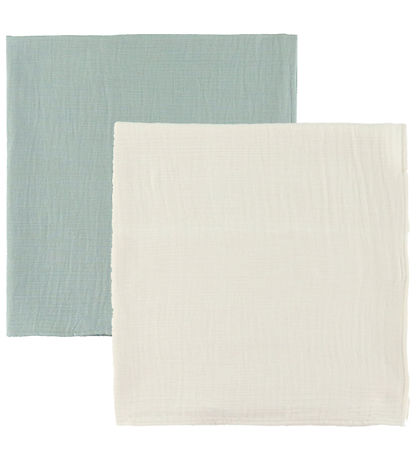 Ooh Noo Spucktücher - 2er-Pack - 65x65 cm - Ivory & Sage