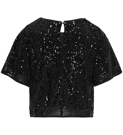 Kids Only T-shirt - KogFransa - Black w. Sequins