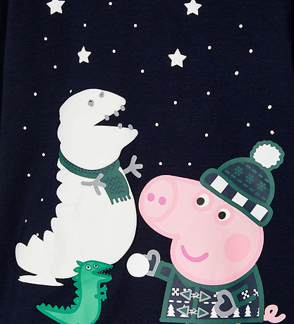 Name It Pyjama Set - 2 Parts - NmmMaaten - Peppa Pig - Dark Sapp