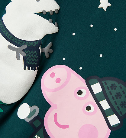 Name It Pyjama Set - 2 Parts - NmmMaaten - Peppa Pig - Sea Moss