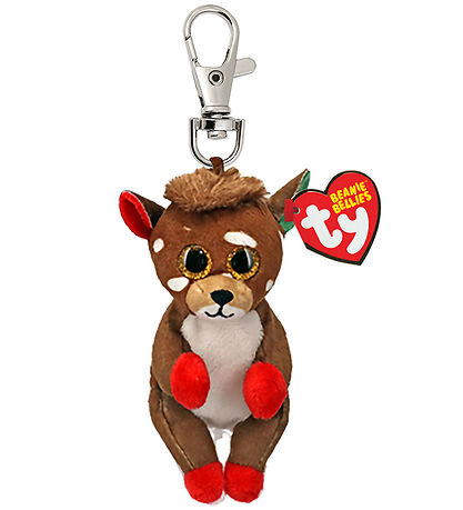 Ty Keychain w. Soft Toy - Beanie Bellies - 10 cm - Juno